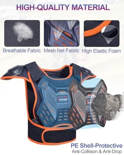 StarknightMT Kids Dirt Bike Gear Youth Motocross Chest Protector Suit | Impact Protection for Ages 3-12 thumbnail 2