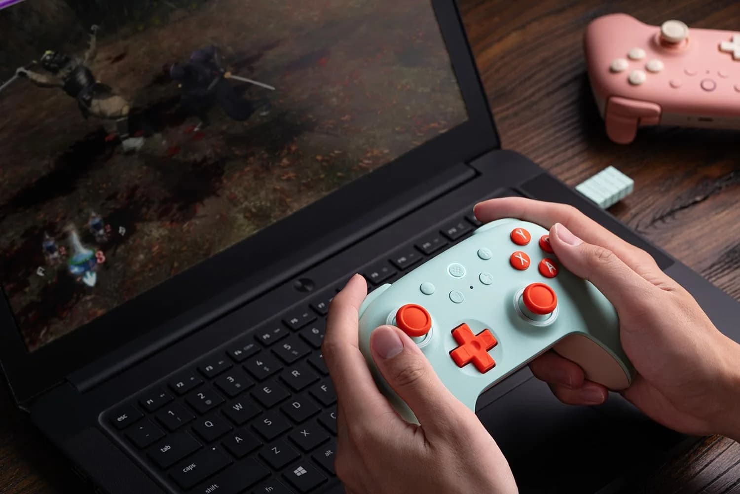8Bitdo Ultimate 2C Wireless Controller for PC & Android, Hall Effect Joysticks, 1000 Hz Polling Rate, Mint - view 3