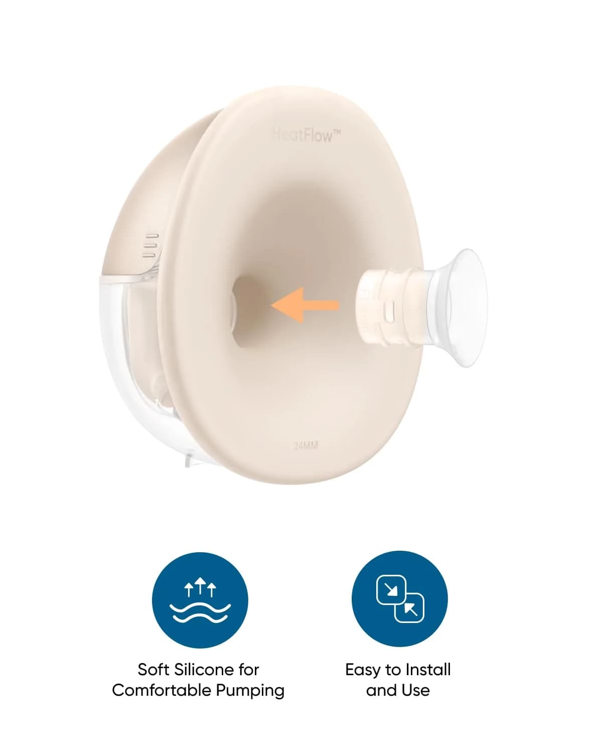 eufy Security 19mm Sizing Inserts (2-Pack) for S1 Pro/S1/E20/E10 Wearable Breast Pump | BPA-Free Silicone - view 3