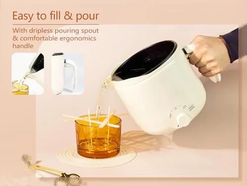 Aroparc Electric Wax Melting Pot 1.8L (60oz) with Spout | Fast Heating for Candle & Soap Making thumbnail 5