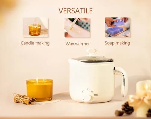 Aroparc Electric Wax Melting Pot 1.8L (60oz) with Spout | Fast Heating for Candle & Soap Making thumbnail 3