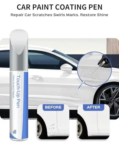 PARTS4EV LS9R/2Y Glacier White Metallic Touch Up Paint 0.41 Fl Oz | Compatible with Audi Exact Match Chips thumbnail 2
