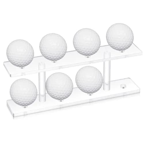Silipull Golf Ball Display Rack 8 Balls Clear Acrylic | Elegant & Durable thumbnail 1