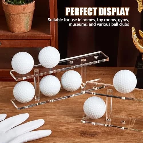 Silipull Golf Ball Display Rack 8 Balls Clear Acrylic | Elegant & Durable thumbnail 4