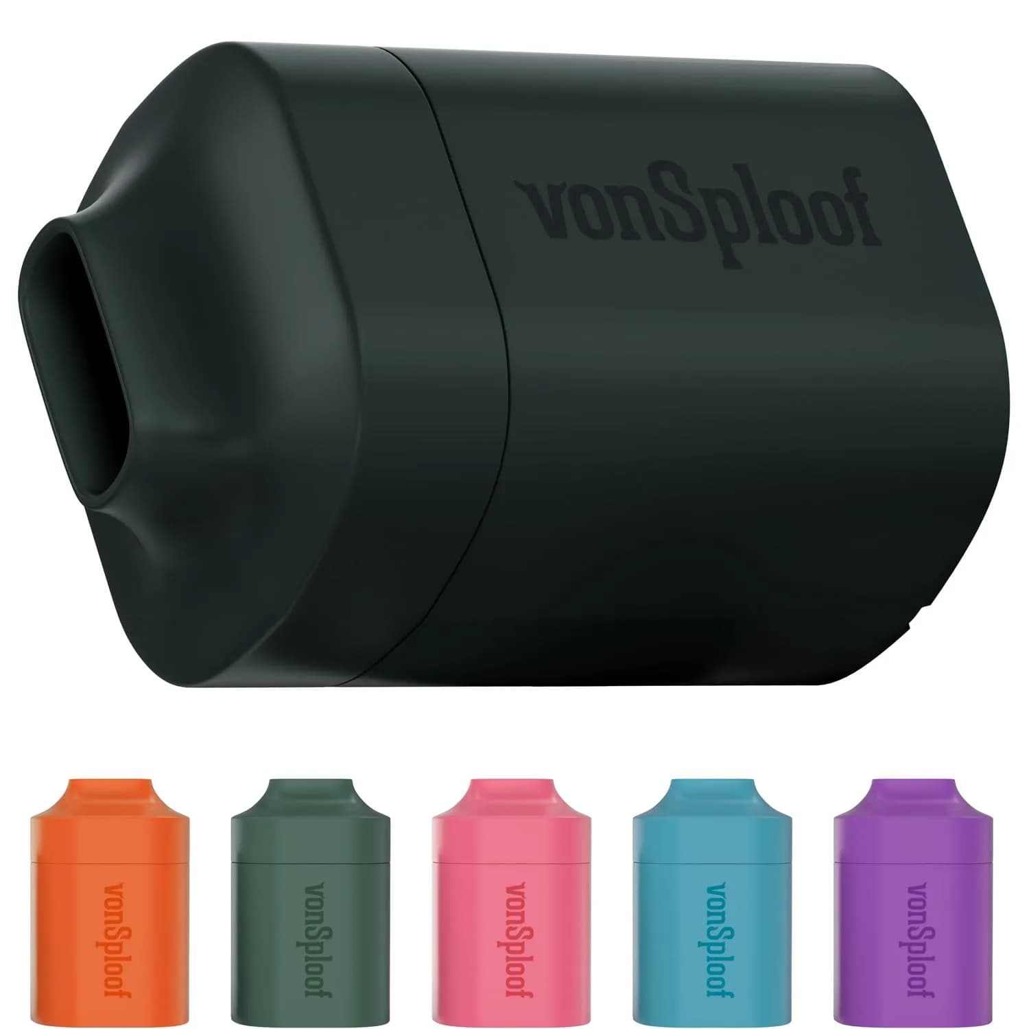 vonSploof Personal Air Filter for Smoke & Odor | HEPA Filter, 500+ Uses, Eco-Friendly — Grey case + 1 Recyclable Filter