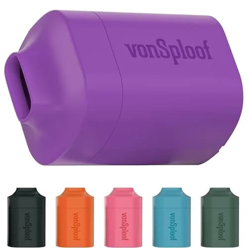 vonSploof Personal Air Filter with HEPA & Carbon Filter, Purple Case + 1 Recyclable Filter, 160g (5.6oz) | Traps Smoke & Odor thumbnail 1
