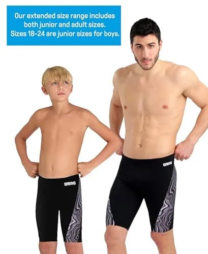 ARENA Performance Men's Marbled Swim Jammer MaxLife Athletic Knee-Length 17.7in | Chlorine-Resistant, Eco-Friendly thumbnail 6