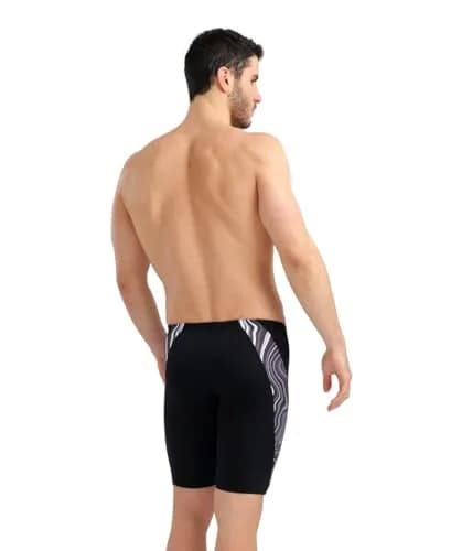 ARENA Performance Men's Marbled Swim Jammer MaxLife Athletic Knee-Length 17.7in | Chlorine-Resistant, Eco-Friendly thumbnail 2