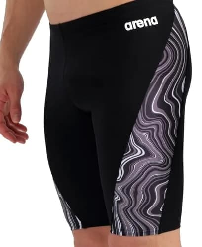 ARENA Performance Men's Marbled Swim Jammer MaxLife Athletic Knee-Length 17.7in | Chlorine-Resistant, Eco-Friendly thumbnail 3