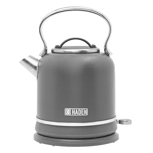 Haden Chelsea 1.7-Liter Stainless Steel Electric Kettle with Retro Design, 120V | 7-Cup Capacity, Auto Shut-Off & Boil-Dry Protection thumbnail 1