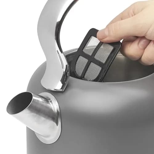 Haden Chelsea 1.7-Liter Stainless Steel Electric Kettle with Retro Design, 120V | 7-Cup Capacity, Auto Shut-Off & Boil-Dry Protection thumbnail 4