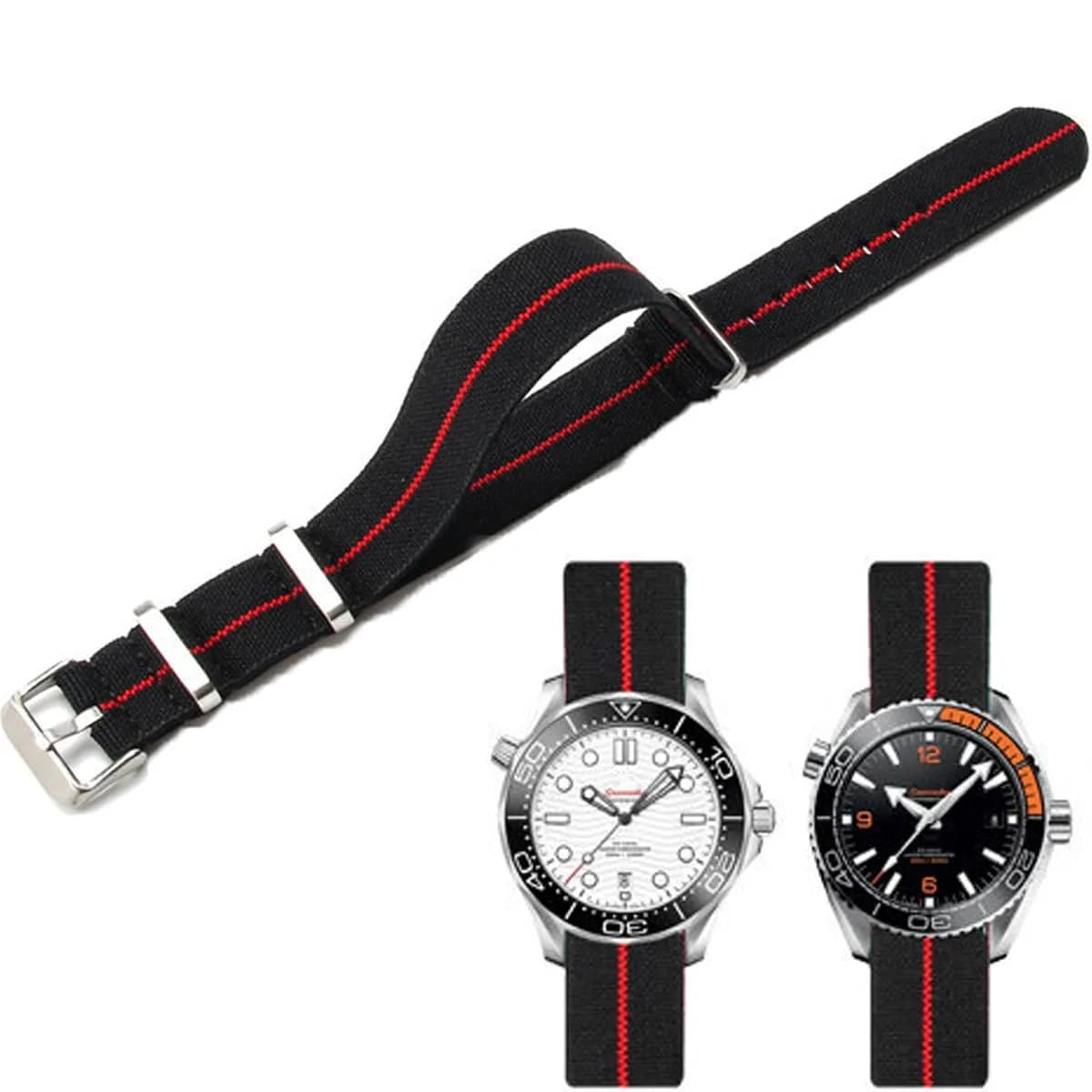 Niziruoup Nylon Elastic Watch Strap Military Parachute Style 20mm | Waterproof, Breathable & Durable