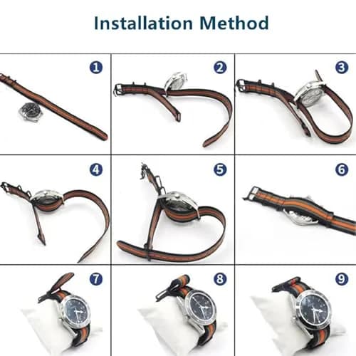 Niziruoup Nylon Elastic Watch Strap Military Parachute Style 20mm | Waterproof, Breathable & Durable thumbnail 7