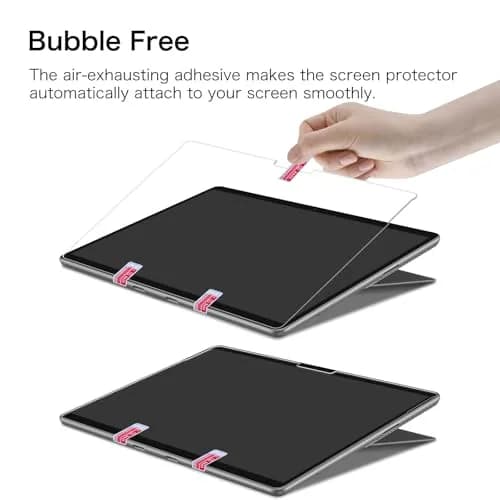 FINTIE 2 Pack Screen Protector for 13 Inch Surface Pro 12th/11/10/9/8/X | 9H Tempered Glass, HD Clear, Oleophobic Coating thumbnail 8