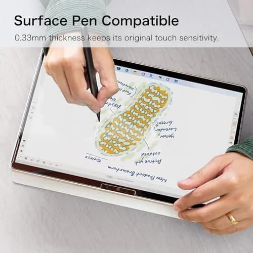 FINTIE 2 Pack Screen Protector for 13 Inch Surface Pro 12th/11/10/9/8/X | 9H Tempered Glass, HD Clear, Oleophobic Coating thumbnail 9