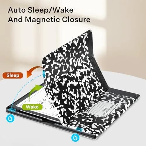 CoBak Stand Case for Kindle Scribe 10.2 Inch (25.9 cm) | Premium Folio Leather Cover with Pen Holder, Auto Sleep/Wake thumbnail 5