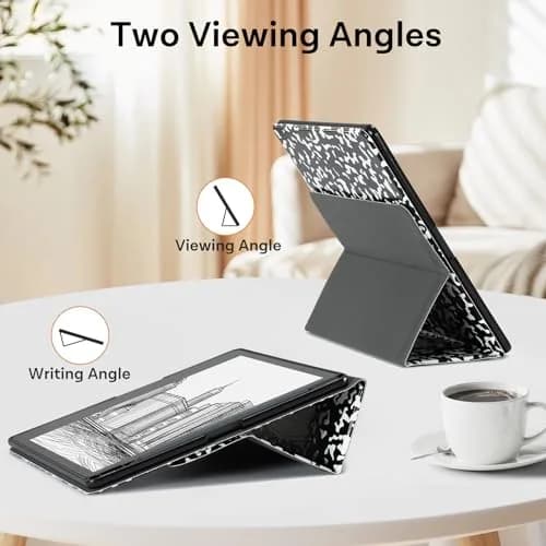 CoBak Stand Case for Kindle Scribe 10.2 Inch (25.9 cm) | Premium Folio Leather Cover with Pen Holder, Auto Sleep/Wake thumbnail 2