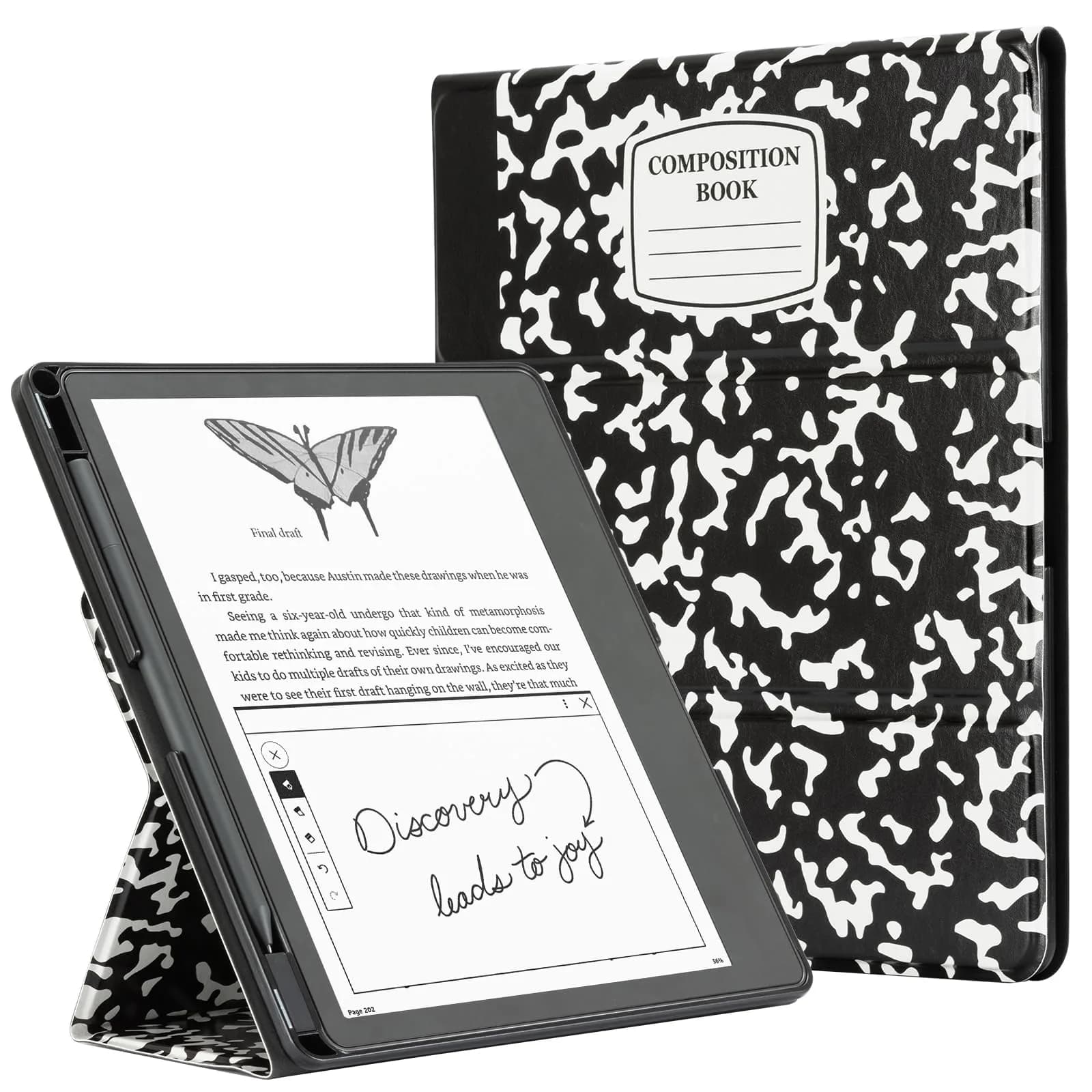 CoBak Stand Case for Kindle Scribe 10.2 Inch (25.9 cm) | Premium Folio Leather Cover with Pen Holder, Auto Sleep/Wake - main product image