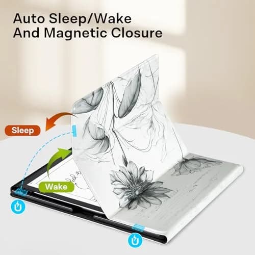 CoBak Stand Case for Kindle Scribe 10.2 Inch (25.9 cm) | Premium Folio Leather Cover with Pen Holder, Auto Sleep/Wake thumbnail 5