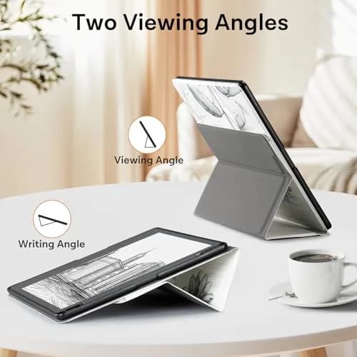 CoBak Stand Case for Kindle Scribe 10.2 Inch (25.9 cm) | Premium Folio Leather Cover with Pen Holder, Auto Sleep/Wake thumbnail 2