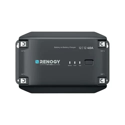 Renogy 40A DC-DC Battery Charger 12V Multi-Stage | Lithium/AGM/Gel Safe & Smart (70-120 chars) thumbnail 1