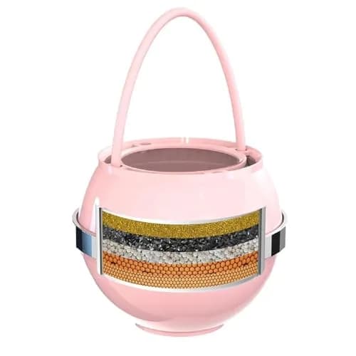Beati Faucet Bath Filter for Tub - Pink Water Softener for Lead, Chlorine & Fluoride | Skin & Hair Condition thumbnail 1