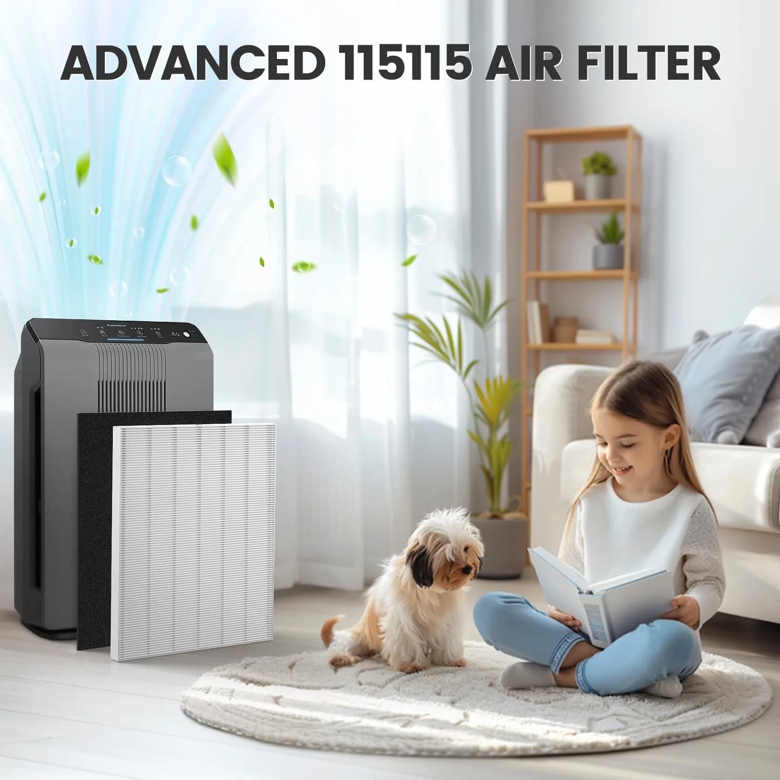 isinlive 115115 HEPA Replacement Filter A Size 21 for Winix Air Purifiers, 3 HEPA Filters + 3 Carbon Pre-Filters | Captures 99.97% of Particles - view 7