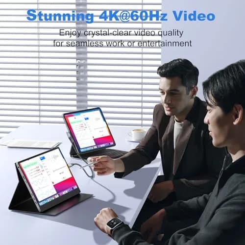LDLrui Right Angle USB C Cable 1FT | 20Gbps Data, 4K Video, 100W PD thumbnail 4