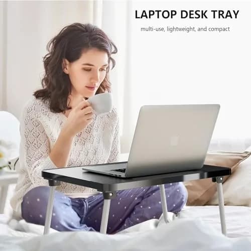 Youpehom Foldable Laptop Tray Bed Couch Desk | Portable, Lightweight & Durable thumbnail 2
