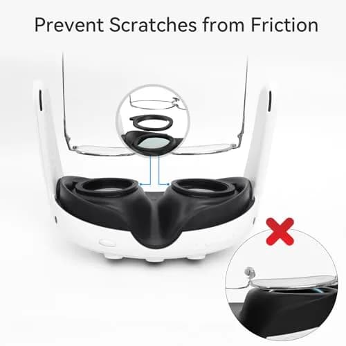 AMVR Lens Protector Set for Meta Quest 3 | 3.2mm Ultra-Thin Silicone Rings & Lens Cover thumbnail 4