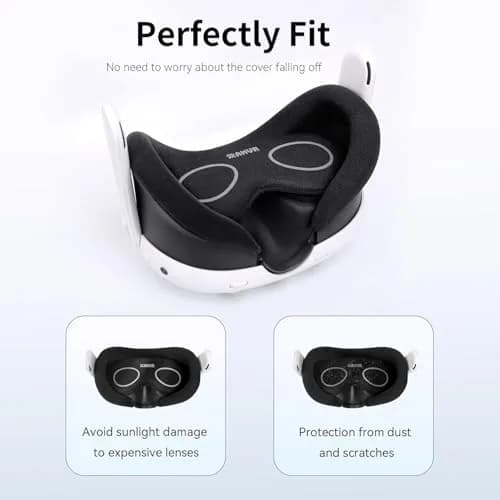 AMVR Lens Protector Set for Meta Quest 3 | 3.2mm Ultra-Thin Silicone Rings & Lens Cover thumbnail 6
