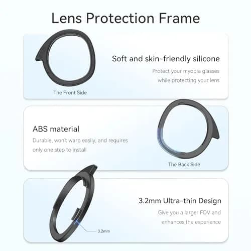 AMVR Lens Protector Set for Meta Quest 3 | 3.2mm Ultra-Thin Silicone Rings & Lens Cover thumbnail 3