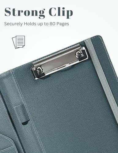 Mymazn Junior A5 Padfolio Grey Green | Fits 5x8 Inch Writing Pads, 7.4 x 9.3 Inches thumbnail 6
