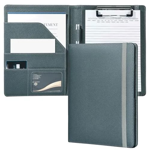 Mymazn Junior A5 Padfolio Grey Green | Fits 5x8 Inch Writing Pads, 7.4 x 9.3 Inches thumbnail 1