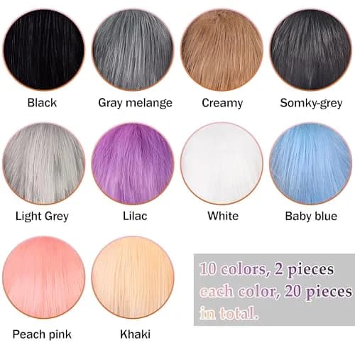 SIQUK 20 Pieces Faux Fur Pom Pom Balls 10 cm (3.94 in) | DIY Craft Accessories thumbnail 2