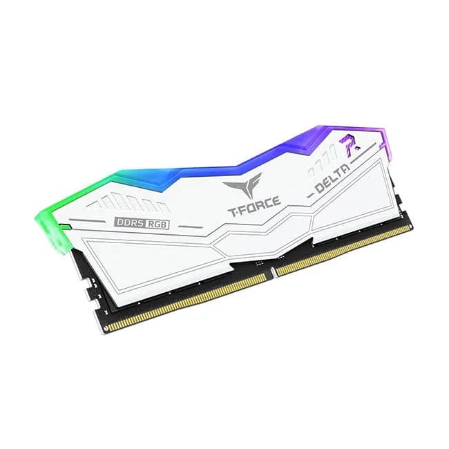 TEAMGROUP T-Force Delta RGB DDR5 RAM 32GB (2x16GB) 6000MHz White | High-Speed Desktop Memory Module - view 6