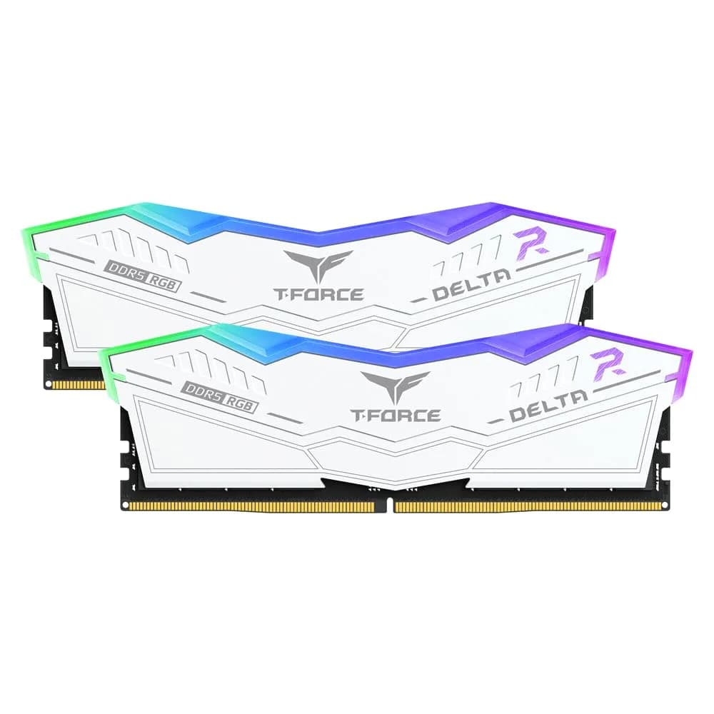 TEAMGROUP T-Force Delta RGB DDR5 RAM 32GB (2x16GB) 6000MHz White | High-Speed Desktop Memory Module - view 8
