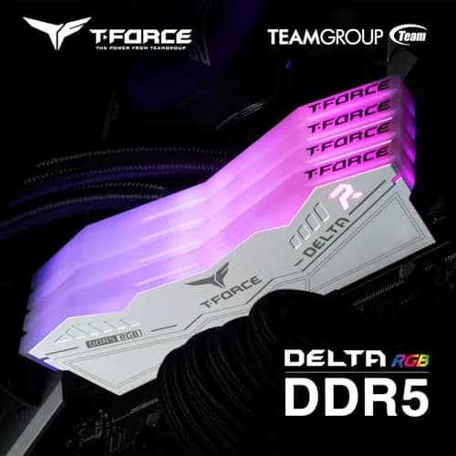 TEAMGROUP T-Force Delta RGB DDR5 RAM 32GB (2x16GB) 6000MHz White | High-Speed Desktop Memory Module thumbnail 9