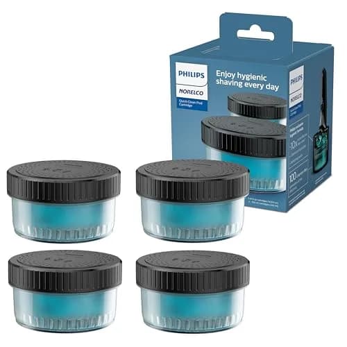 Norelco Quick Clean Pod Cartridge 4-Pack | Keeps Shaver 10x Cleaner & Fresh (70-120 chars) thumbnail 1