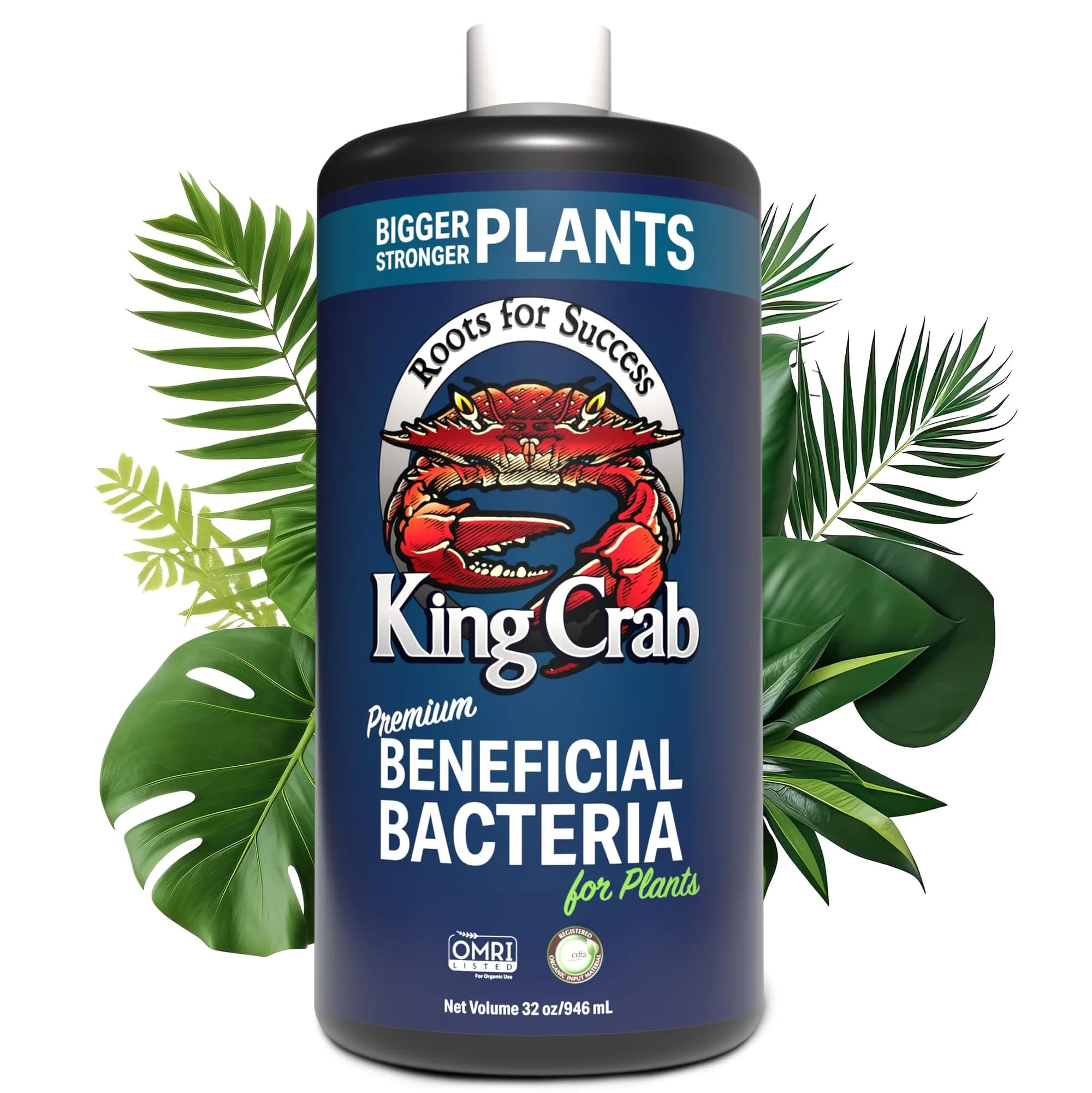 Plant Success King Crab Compost Tea 32 oz | Organic Soil Conditioner & Root Booster for Roses, Tomatoes & Houseplants