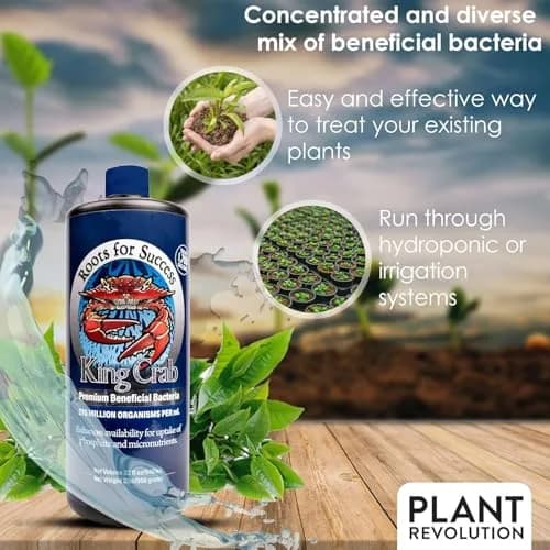 Plant Success King Crab Compost Tea 32 oz | Organic Soil Conditioner & Root Booster for Roses, Tomatoes & Houseplants thumbnail 2