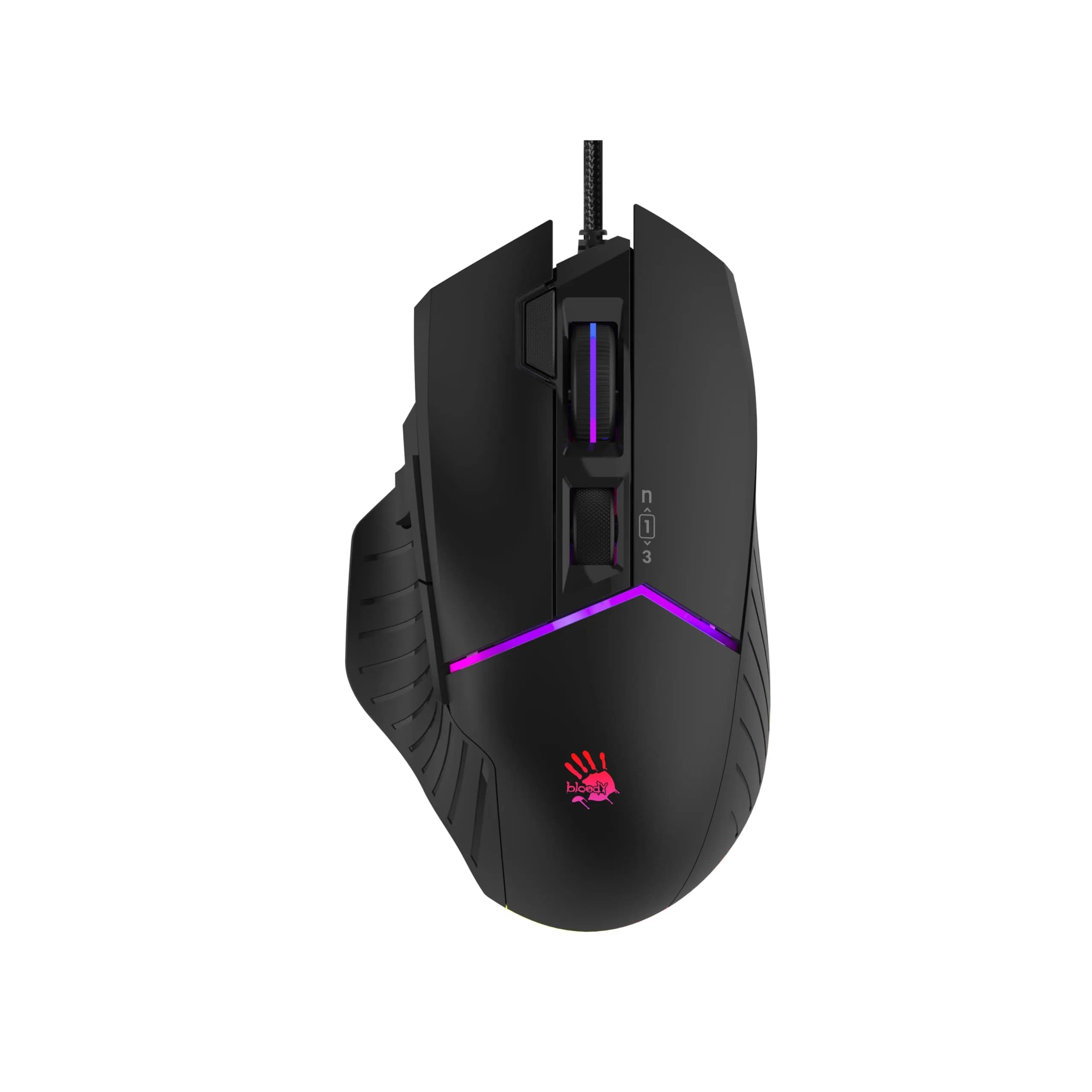 Bloody W95Br Max Extra Fire Gaming Mouse - 12,000 CPI, RGB Backlit, Ergonomic Design - main product image