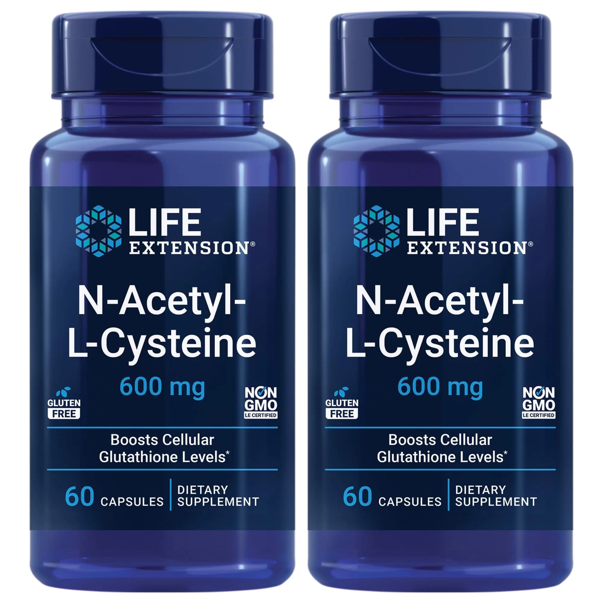 Life Extension N-Acetyl-L-Cysteine (NAC) 600 mg Capsules | Immune, Liver & Respiratory Support - main product image