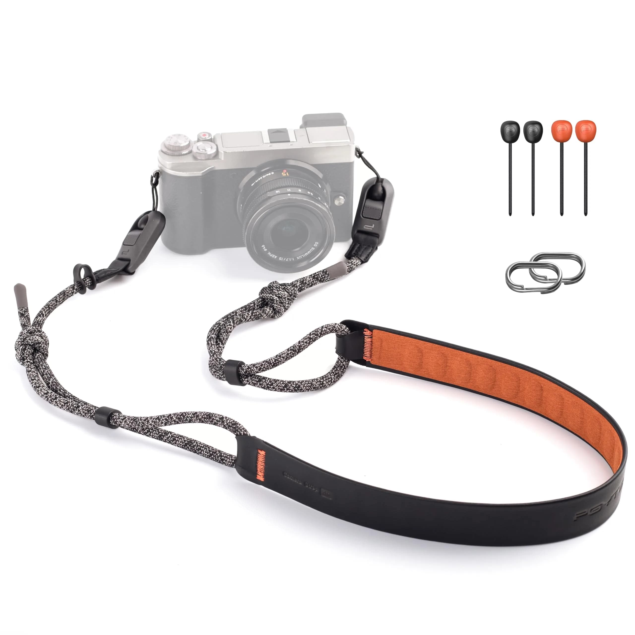 PGYTECH Camera Neck Strap Air Quick-Release for Mirrorless, Night Black | Adjustable, Strong Load, Universal Fit