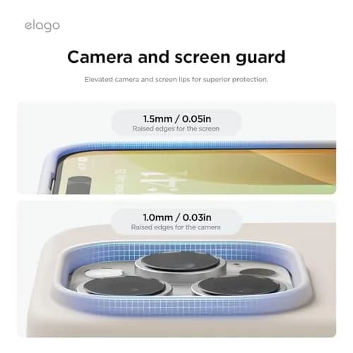elago Premium Liquid Silicone Case for iPhone 16 Pro Stone | Full Body Shockproof Slim Cover thumbnail 5