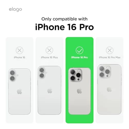 elago Premium Liquid Silicone Case for iPhone 16 Pro Stone | Full Body Shockproof Slim Cover thumbnail 2