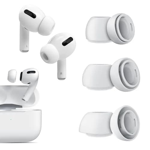 VUBOJO Replacement Ear Tips for AirPods Pro 2nd/1st Gen (S/M/L) | Noise Reduction & Dust Guard thumbnail 1