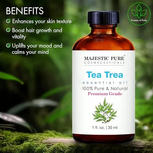 Majestic Pure Tea Tree Essential Oil 3.4 Fl Oz (100ml) | 100% Pure, Natural, Premium Grade thumbnail 4