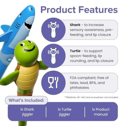 TalkTools Jiggler Oral Motor Tool Set for Kids | Sensory & Speech Therapy, 2 Pack thumbnail 3