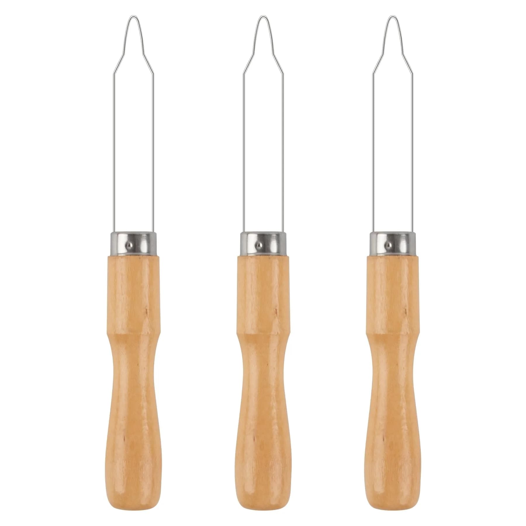 RP Remarkable Power 3 Pack Button Hook Assist Device with Easy-Grip Wooden | Arthritis & Elderly Friendly
